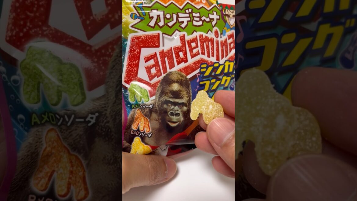 Japanese Gorilla Gummy Candemina Singer Kong Writer #shorts