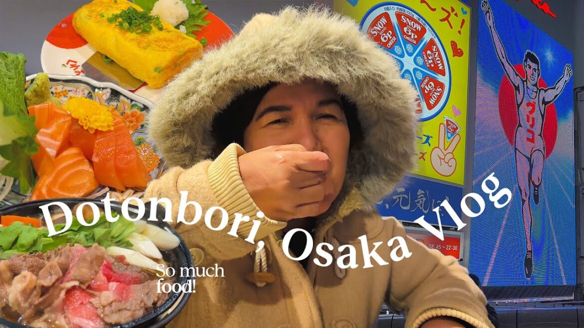 Osaka Vlog • Dotonbori Food Trip, Glico Man, Kobe Beef • E01 | Japan Silent Vlog