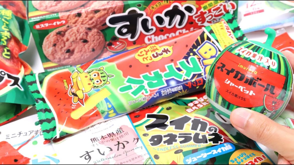 Watermelon Treats Collection Gummy Cookie and Chips