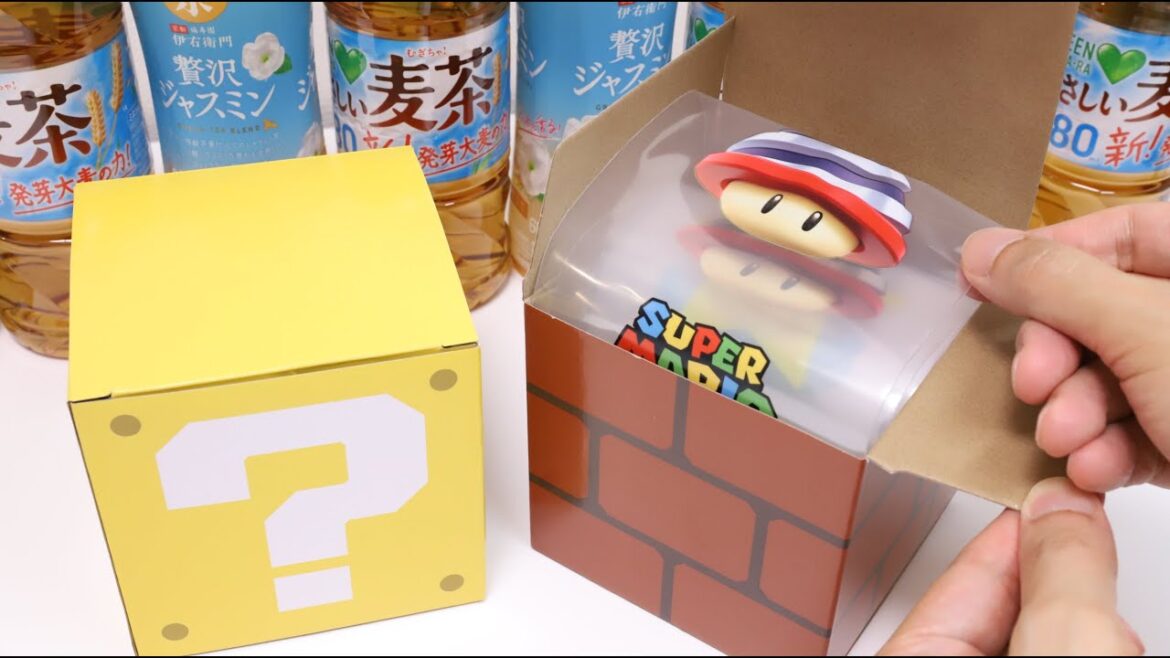 Super Mario Question Block and Brick Block Campaign Japanese Drink Maker Suntory