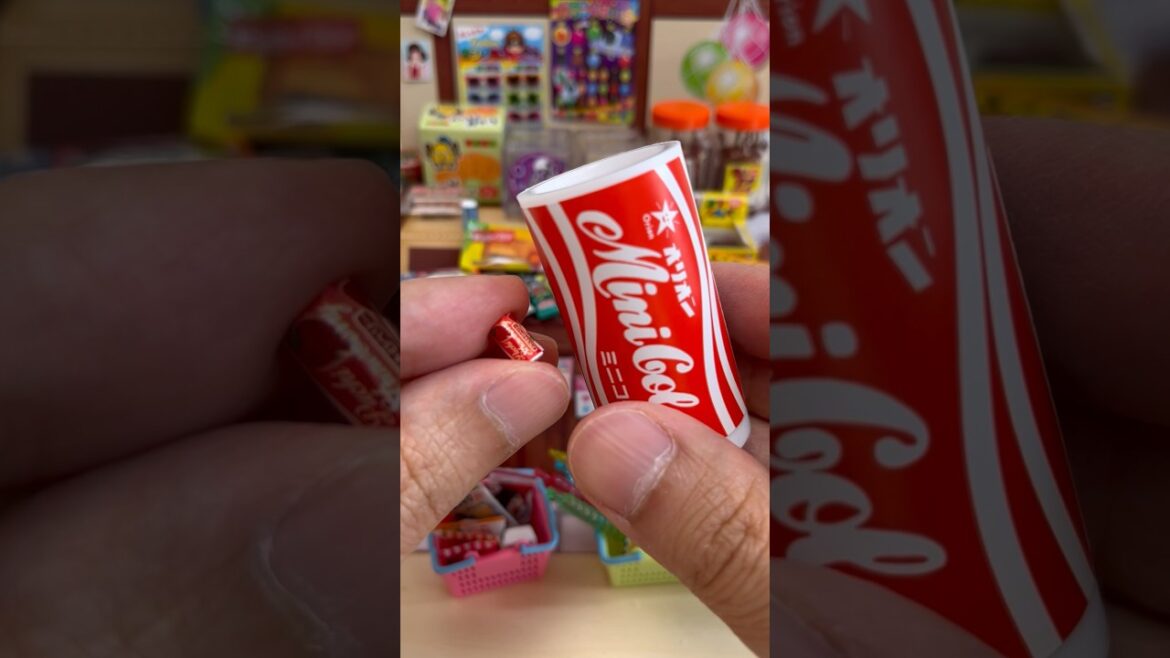 Miniature and Real Japanese Candy Mini Cola Ramune #shorts Miniature and Real Japanese Candy Mini Cola Ramune #shorts