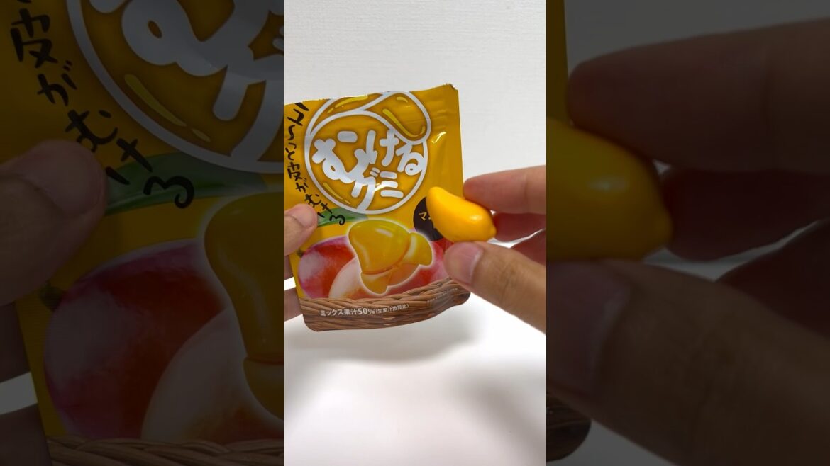 Peeling Gummy Candy Mango #shorts