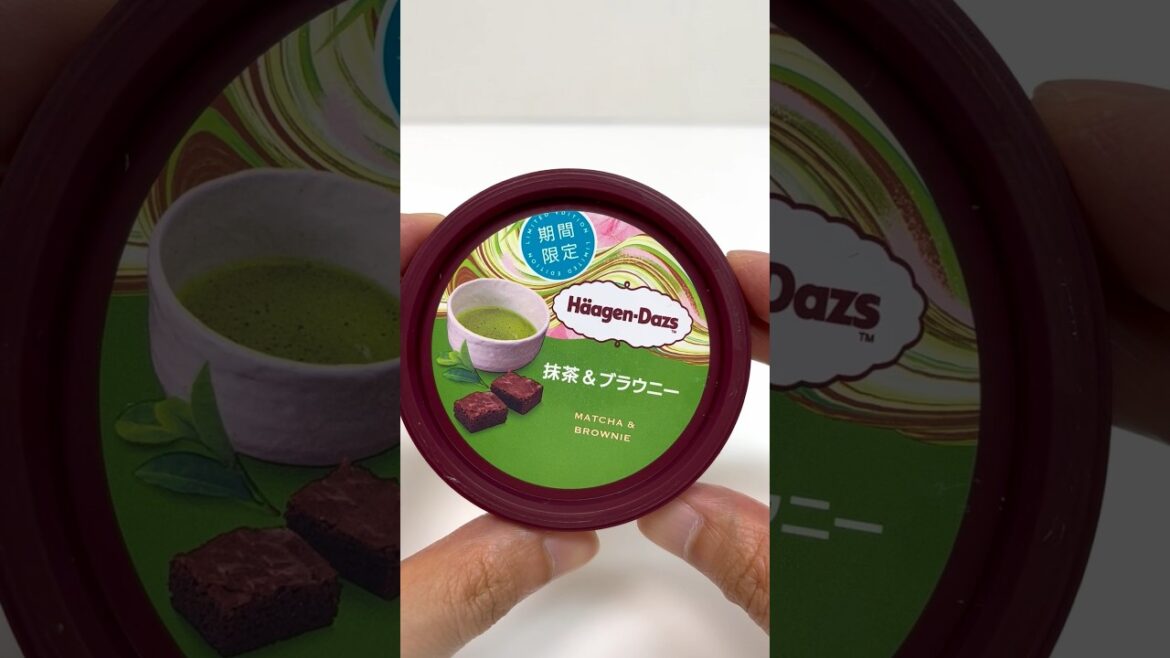 Haagen-Dazs Matcha Brownie Ice Cream #shorts