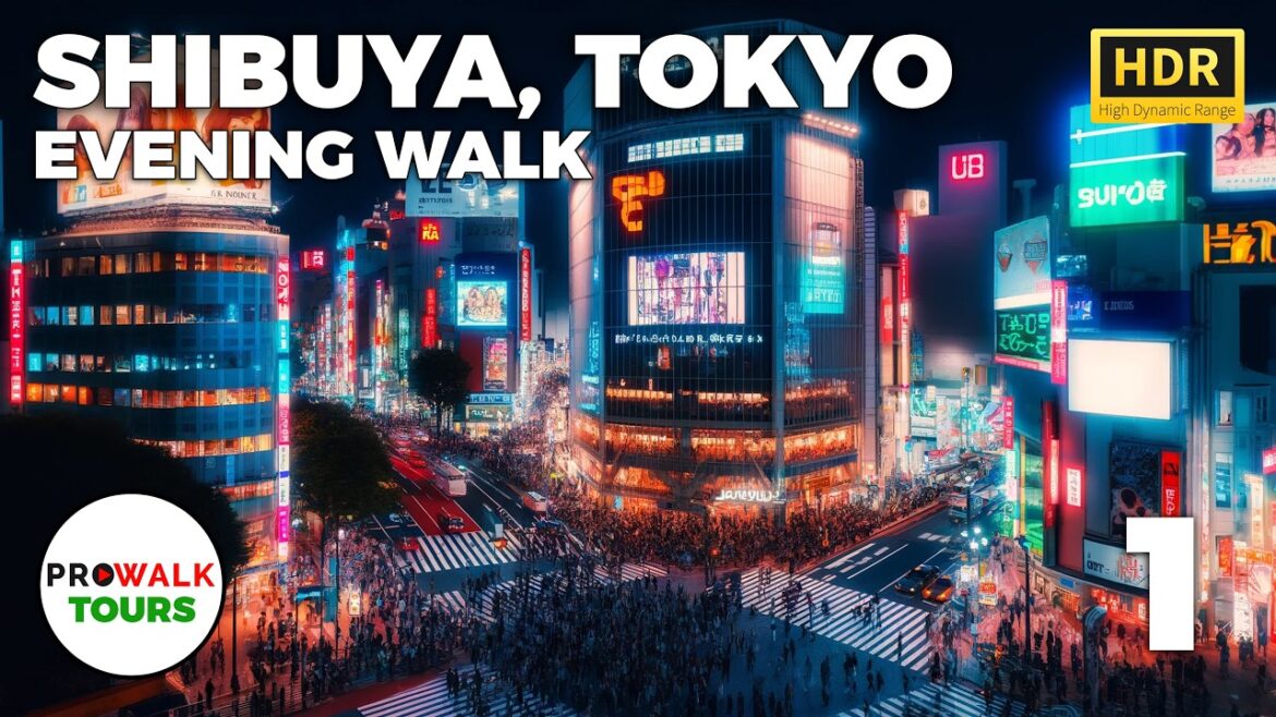 Shibuya Night Walk: Tokyo's Neon Wonderland | 4K 60fps HDR with Captions