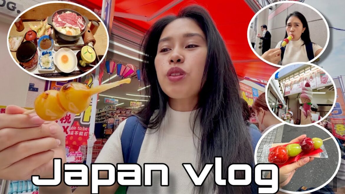 Japan vlog 🇯🇵 | trying all the viral Japanese food I see on TikTok | I lost my jacket | Shopping