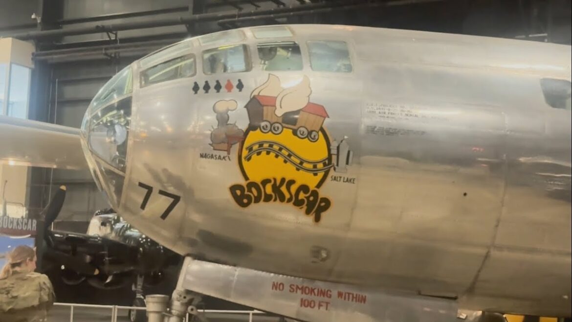 The B29 Actual Bomber that Dropped Second Atomic Bomb on NAGASAKI | INSIDE USA OHIO  AIRFORCE MUSEUM