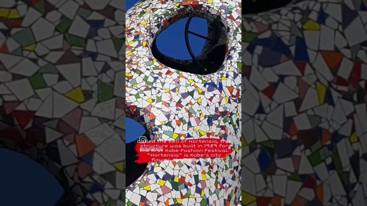 Kobe City's "Bell of Hortensia" located at Meriken Park, a few meters away from the Kobe Port Tower