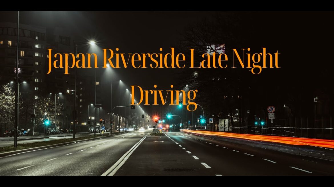 Nagoya Japan riverside night driving tour