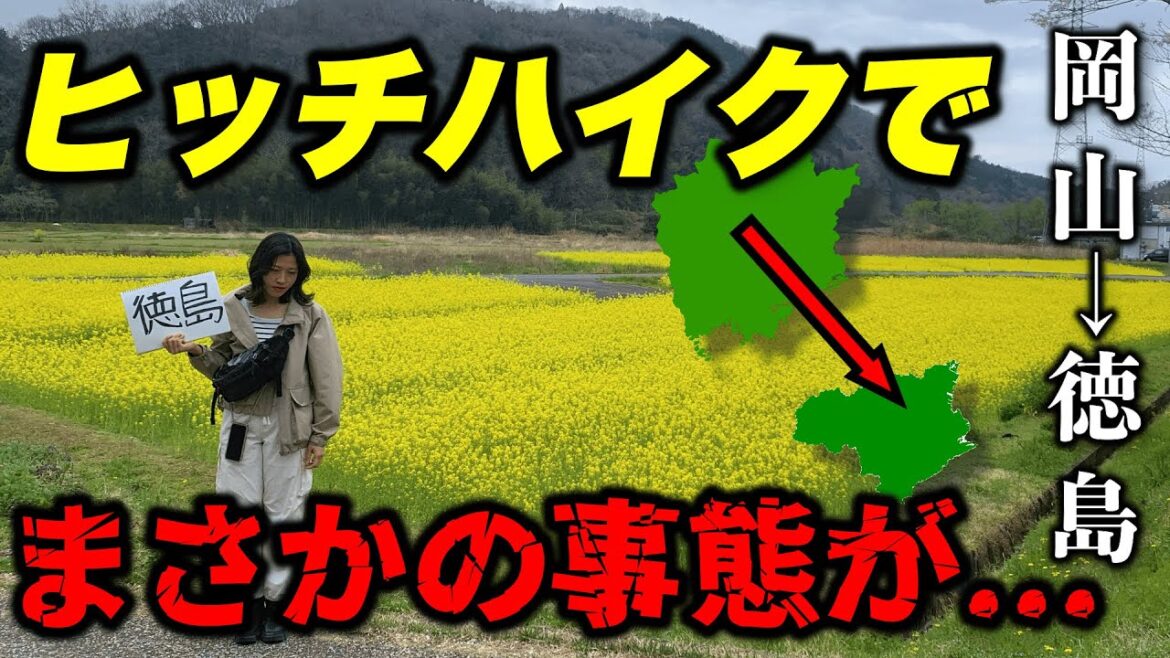 ヒッチハイクで徳島目指したらとんでもない場所に到着した【日本旅 徳島編①】