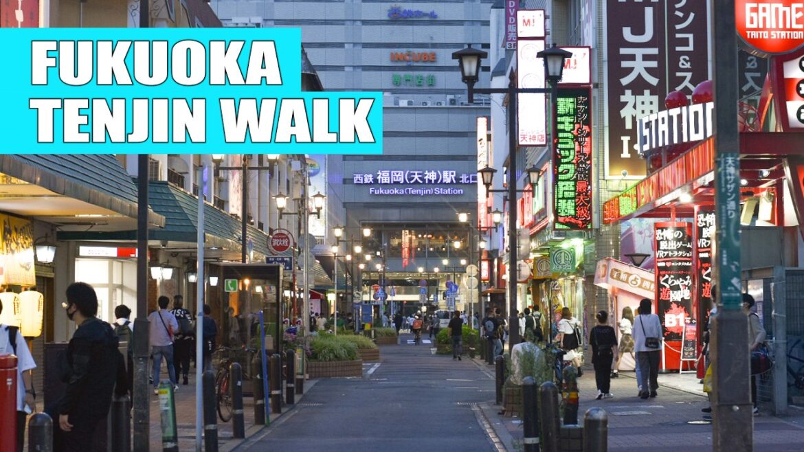 Walking Fukuoka Tenjin with a Local! | Japan Walking Tour | 福岡天神、薬院、町歩きツアー