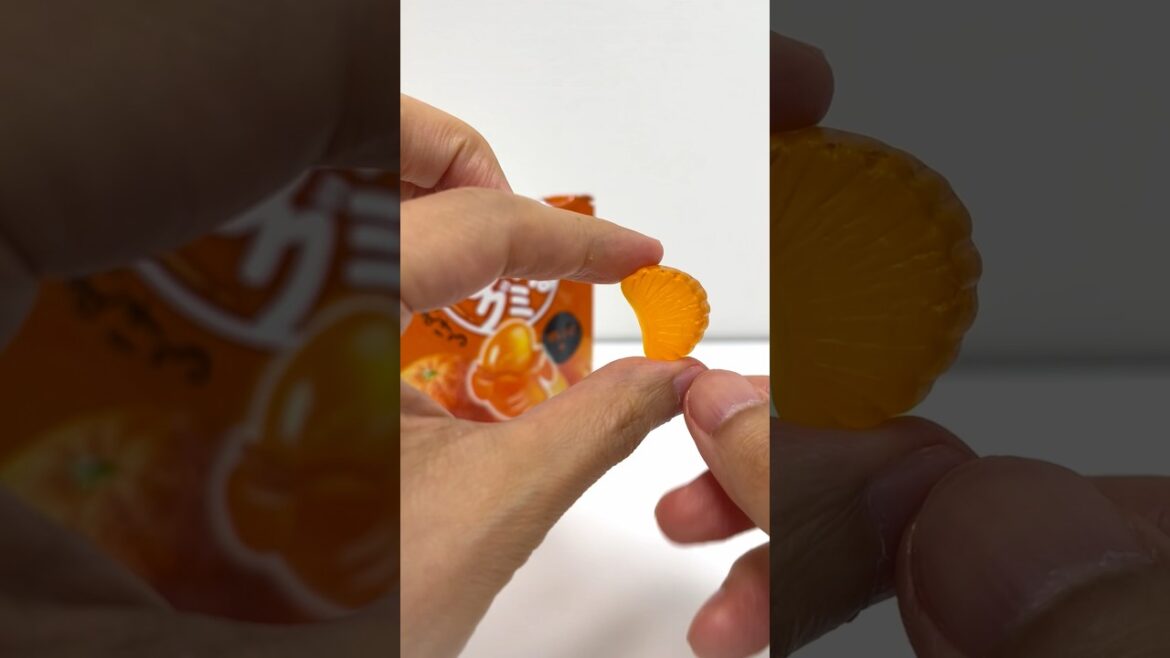 Peeling Gummy Candy Orange #shorts