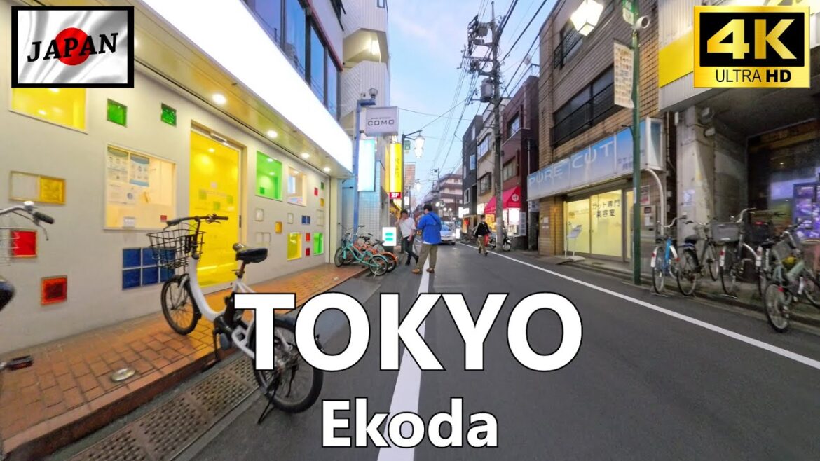 To and from Ekoda station | Exploring Tokyo by Cycling | 4K Japan Travel