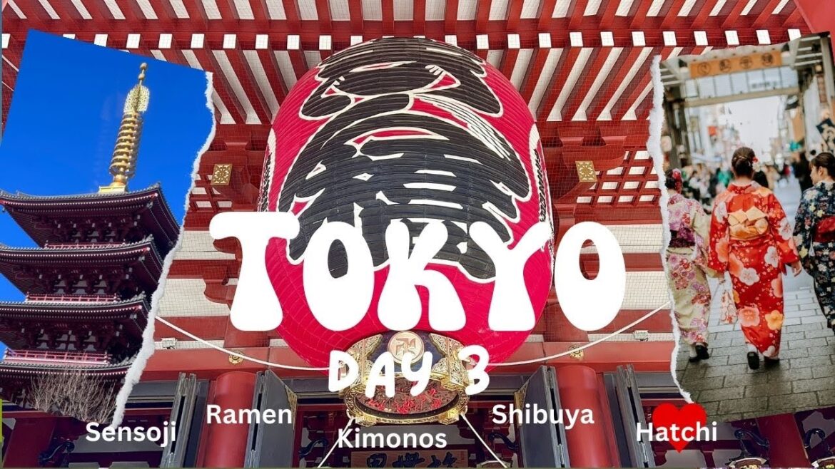 Tokyo Day 3!  Sensoji Temple, Kimonos and Shibuya!