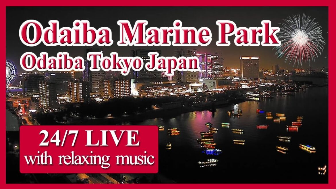 【お台場ライブカメラ】 Live Beach Cam - Obaiba Beach, Tokyo JAPAN / Houseboat / japan travel / Live cam