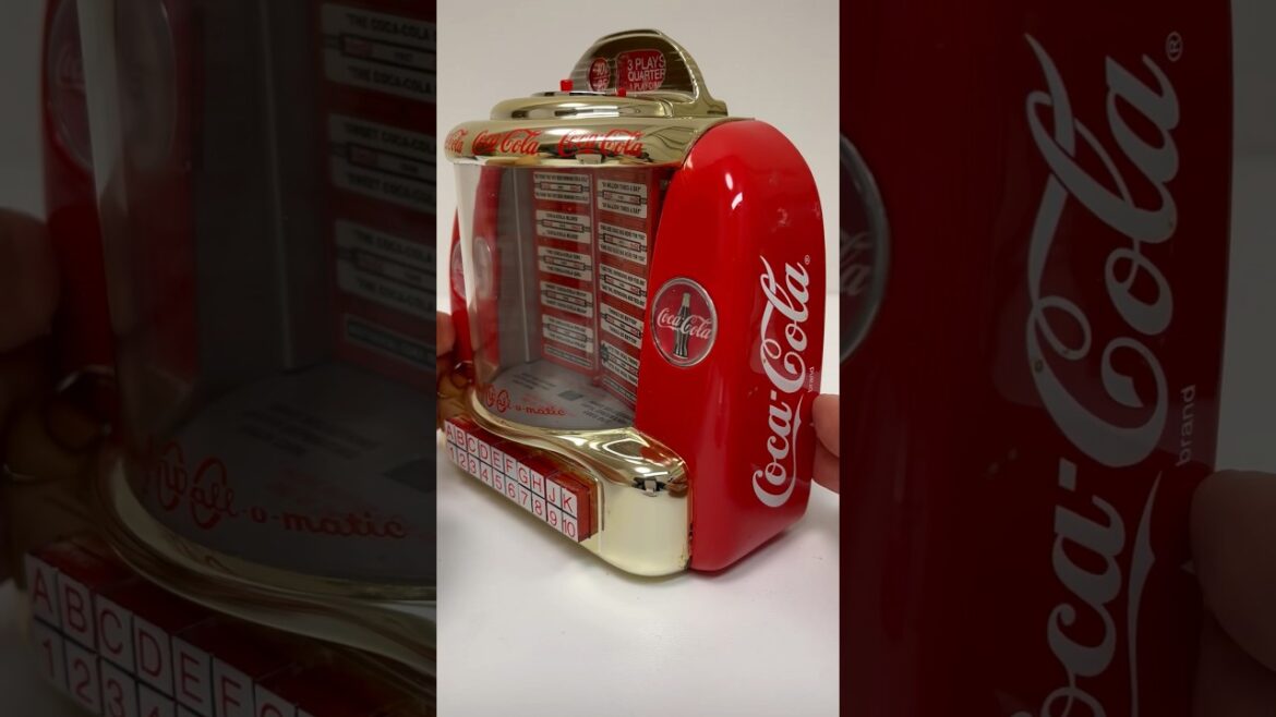 Coca Cola Tabletop Jukebox Collectable Musical Bank I'd like to give the world a coke #shorts