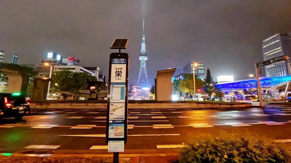 Rain Walk in Hisaya Odori Park & Sakae, Nagoya, JAPAN | Night Stroll Rain Walk in Hisaya Odori Park & Sakae, Nagoya, JAPAN | Night Stroll