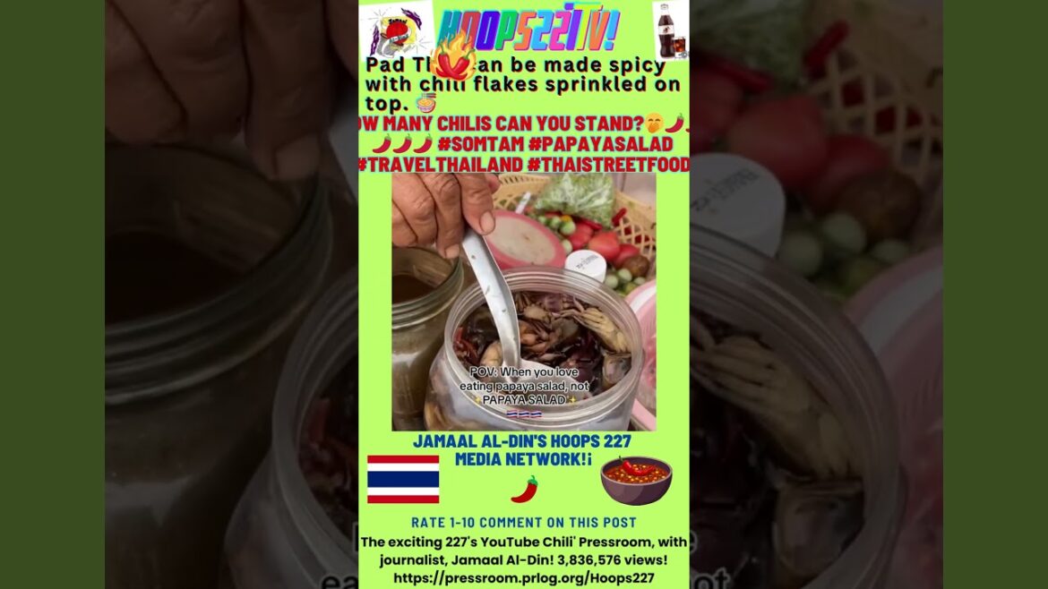 #Travel Facts✈️🍲🌶️ THAILAND #FOOD TOUR! SPICY #CHILI Ep11! Food Review 227's YouTube Chili' #shorts