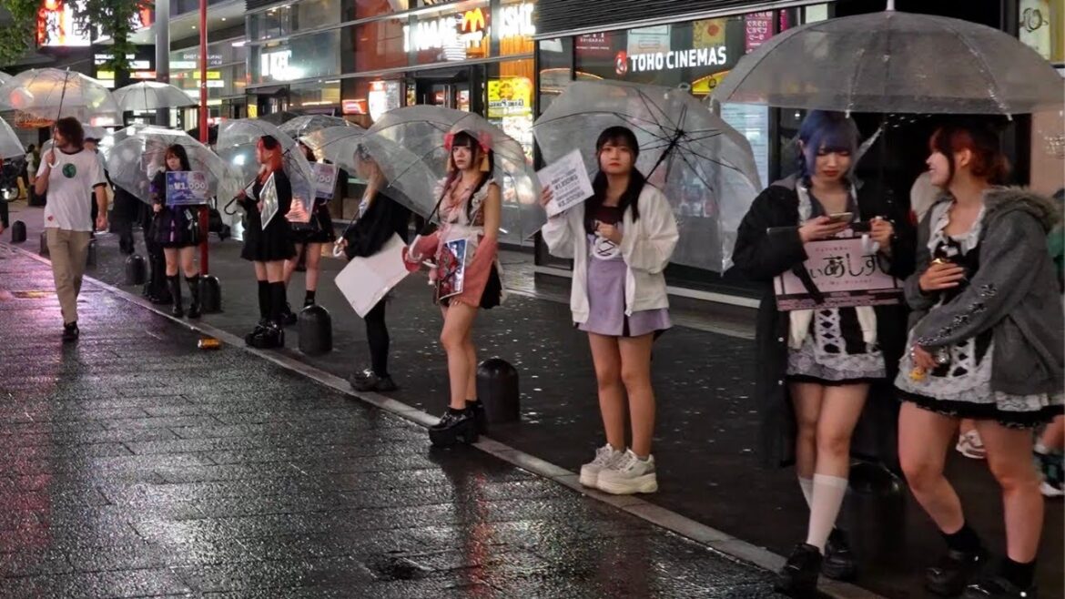 Exploring Tokyo's Top Adult alleys  On A Rainy Night