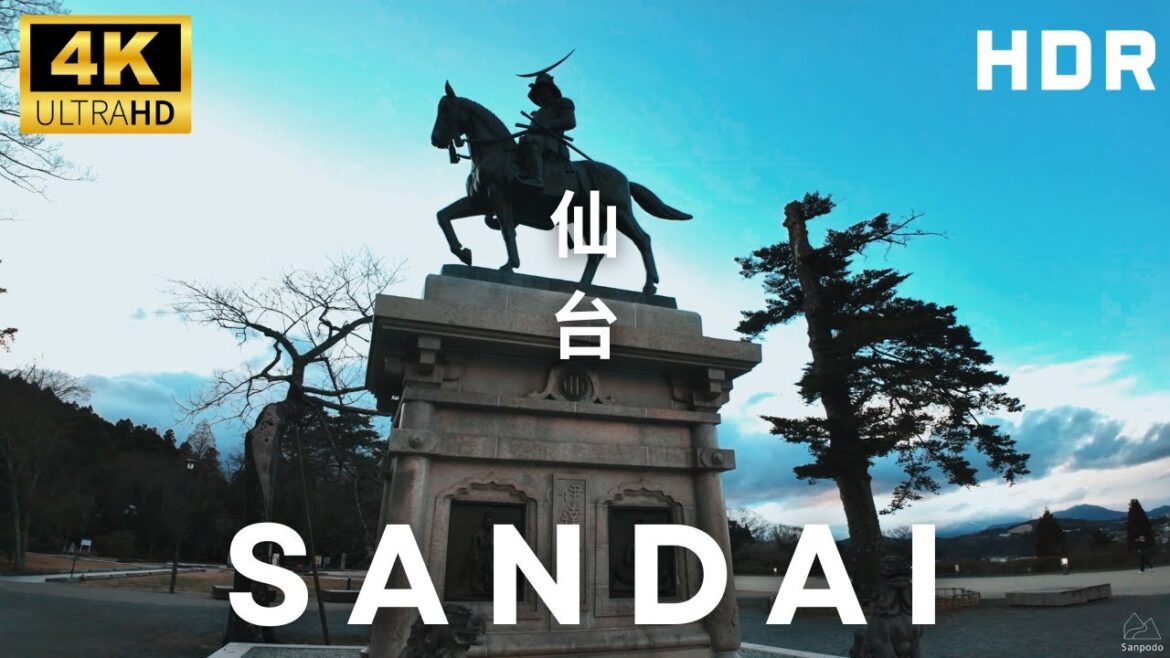 🚶🏻A Stroll in Sendai: Sendai Station, Zuihoden, Sendai Castle Ruins, Japan  | 4K HDR