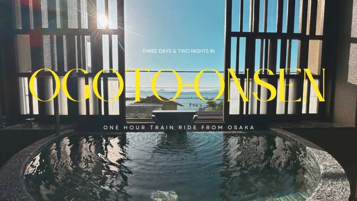 2 nights in Biwako Ryokusuitei Ogoto Onsen side trip from Osaka | Private onsen & Lake Biwa