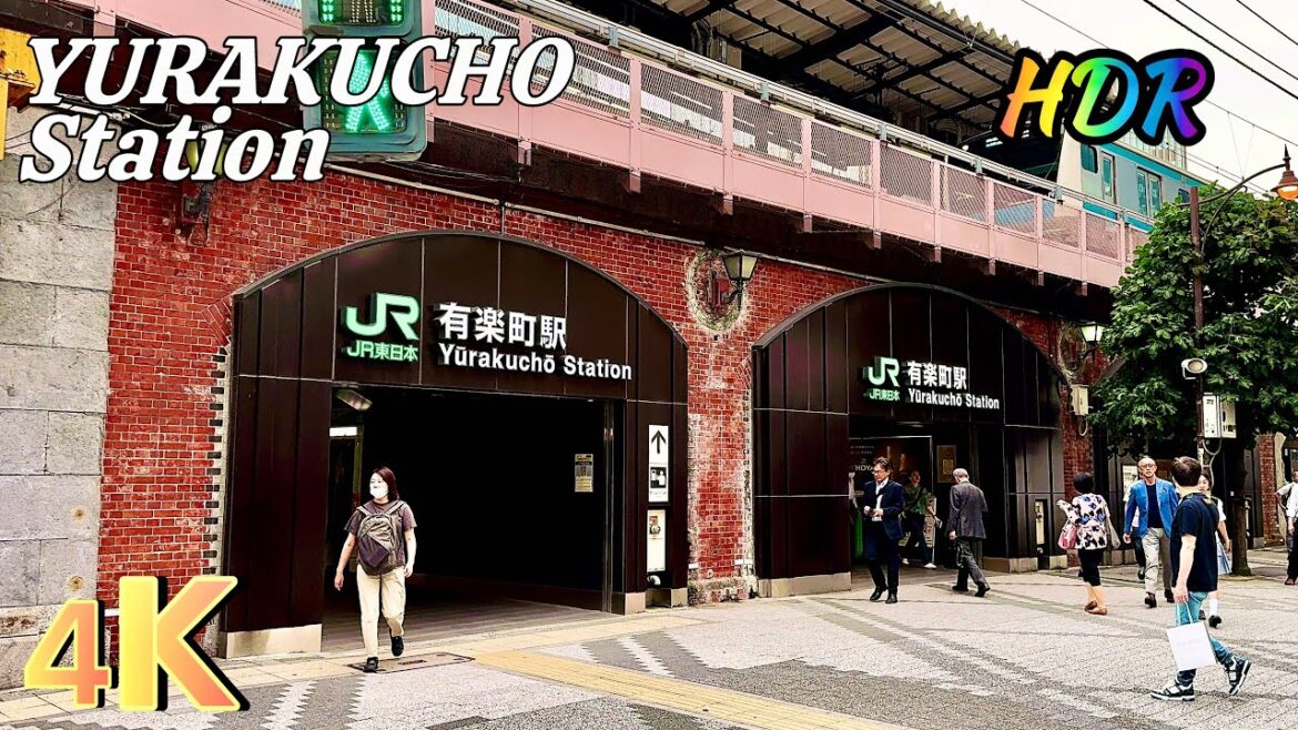 【4K HDR】Arriving at Yurakucho Station - Tokyo, Japan  Walk( 東京) 🚉 [Tokyo Walk]