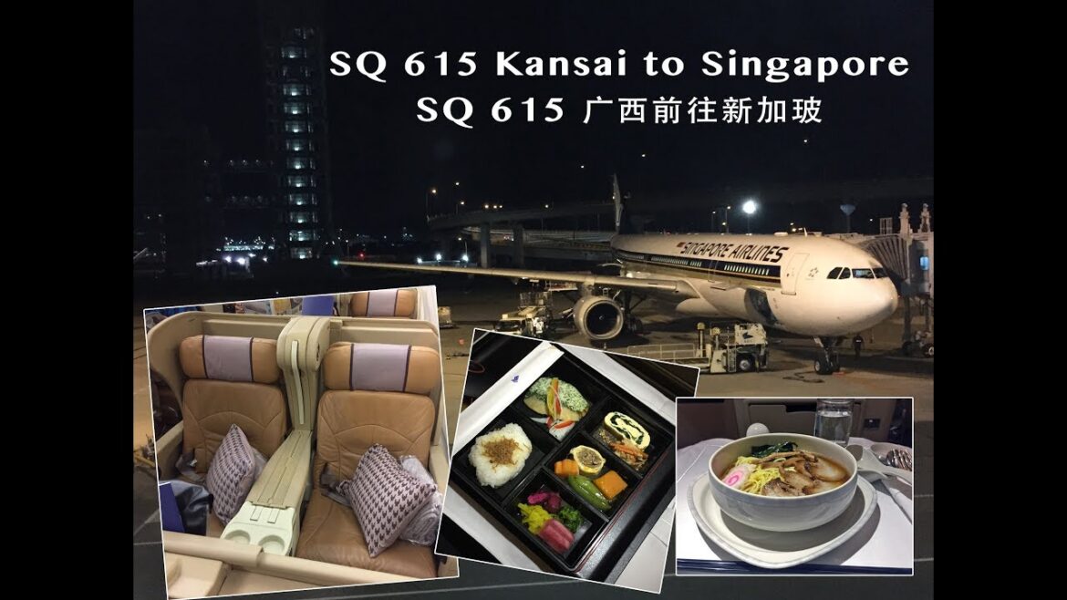 Singapore Airlines SQ615 Osaka to Singapore 新航 SQ 615 大阪飞往新加玻