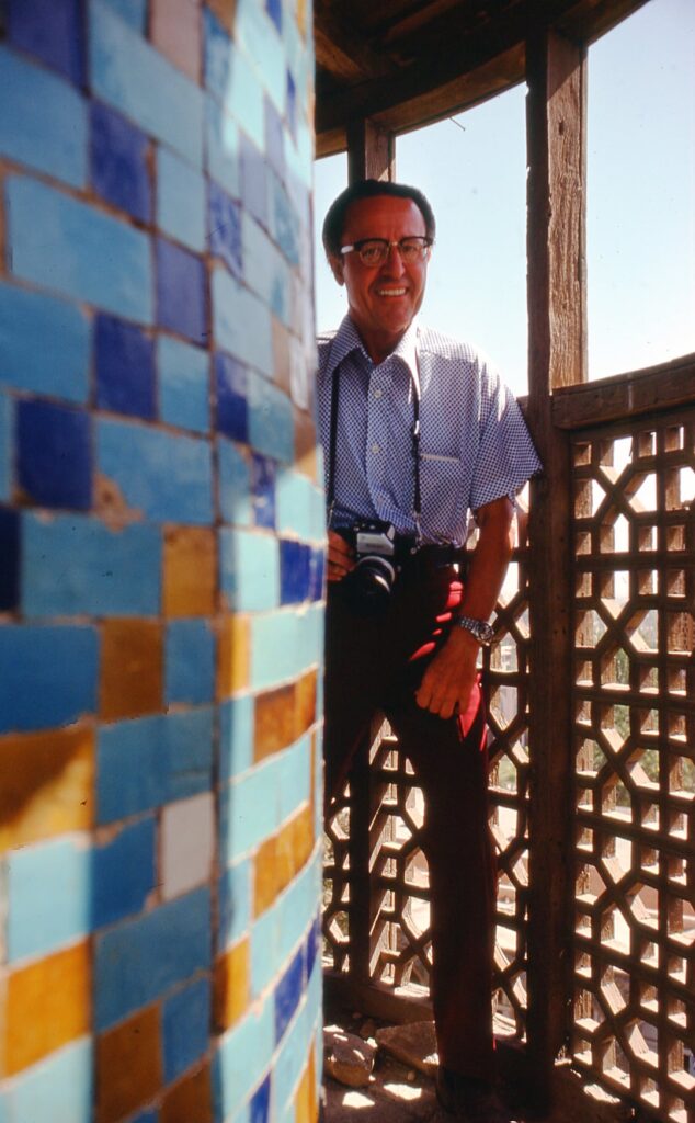 Remember Uncle Bill and his 1970s slides from Japan? Some of you asked about his camera. I finally found a slide with Uncle Bill and his what looks like Nikon F Photomic FTN SLR camera  among his 1975 Iran slides.