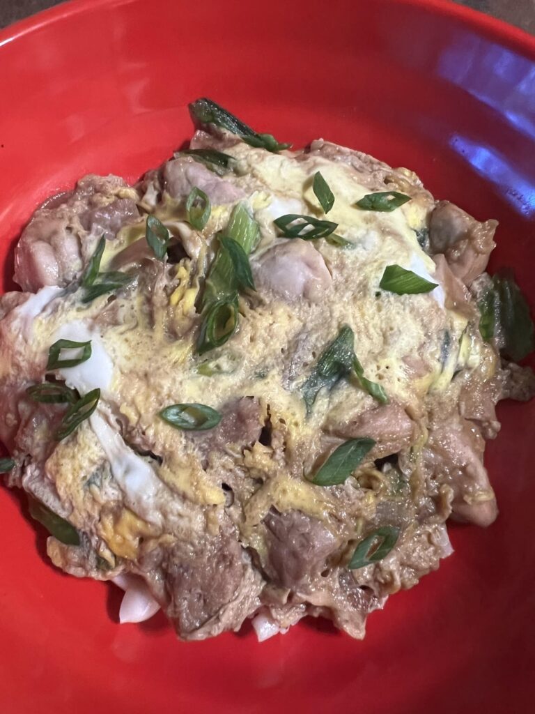 First homemade oyakodan - can’t wait to try the real thing this autumn