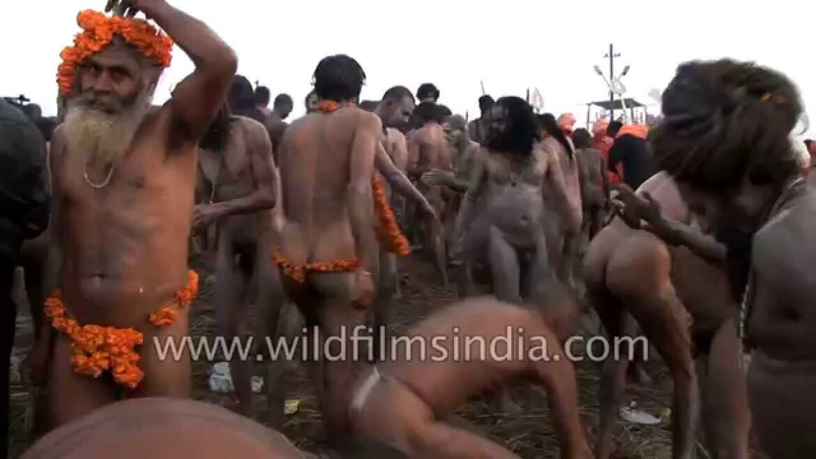 Naga babas march to Royal Bath, the Shahi Snan - Kumbh Mela