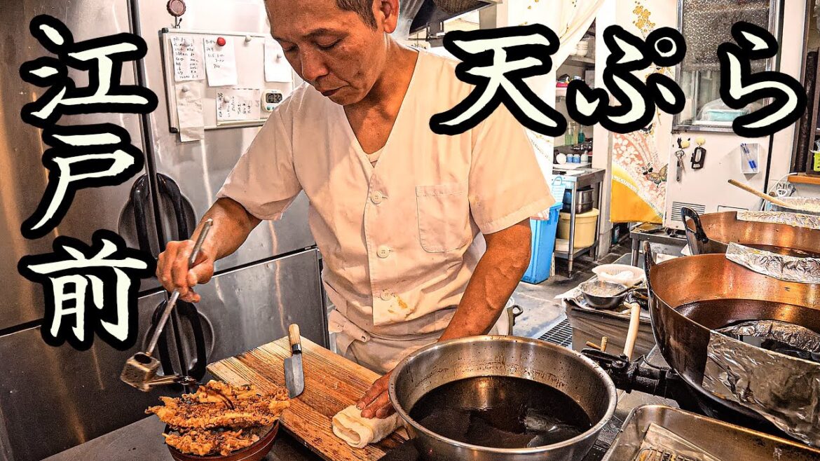 Authentic Edo-style tempura restaurant in Japan, closely covered. Authentic Edo-style tempura restaurant in Japan, closely covered.