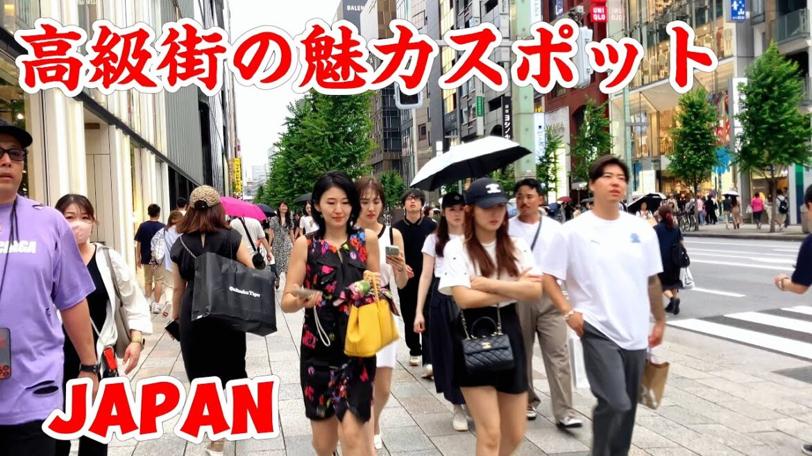 銀座散策: 東京のラグジュアリーショッピング街 || Walking Tour || Tokyo 2024 ||