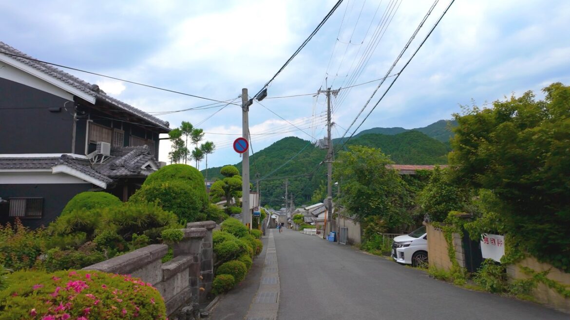 Relaxing Osaka Walking Tour in Suburban Greenery | Peaceful Streams & Quiet Streets | 4k japan