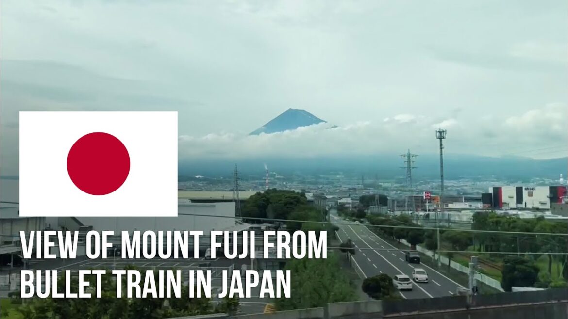 Fuji Mountain 🗻 from Shinkansen; bullet train going from #Tokyo to #Kyoto 🇯🇵 Fuji Mountain 🗻 from Shinkansen; bullet train going from #Tokyo to #Kyoto 🇯🇵