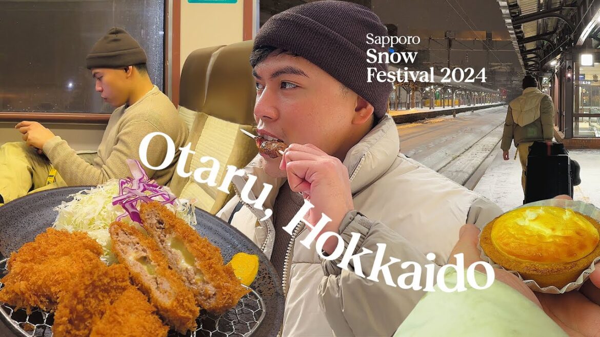 Sapporo Snow Festival Vlog • Train to Otaru • E11  | Japan Silent Vlog