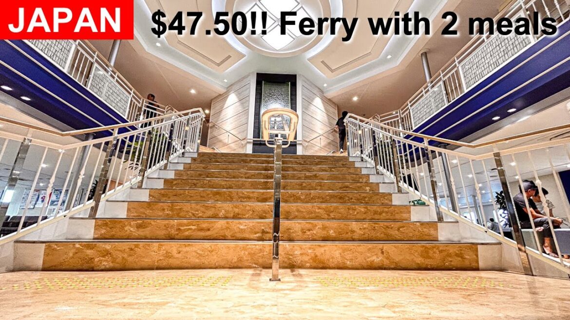 $47.50!? 13-Hour Overnight Ferry Ride With Buffet For Dinner & Breakfast - Fukuoka to Osaka #Japan