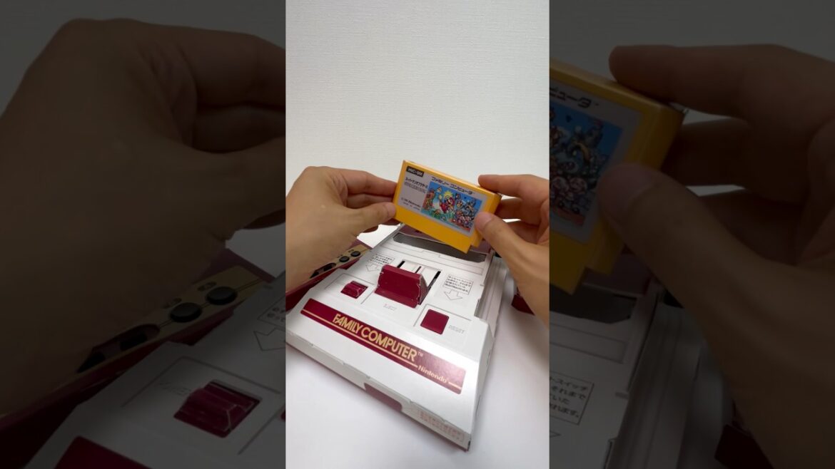 Famicom Paper Craft Family Computer 40th Anniversary #shorts