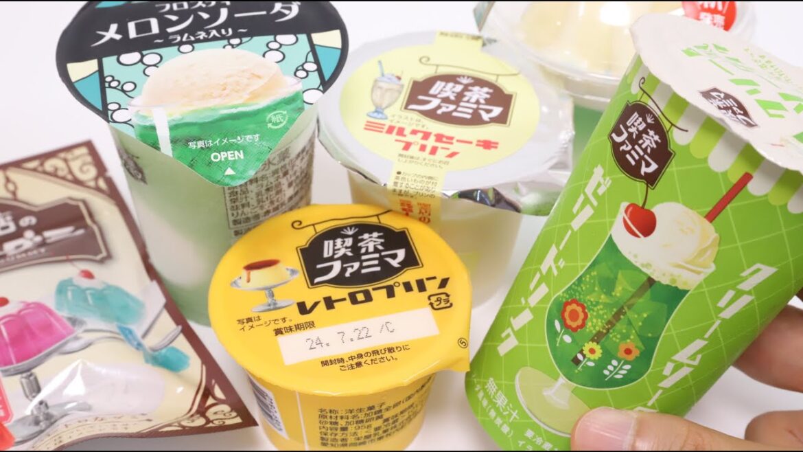 Weekly Convenience Store Foods Familymart Melon Soda Sweets and Pudding Weekly Convenience Store Foods Familymart Melon Soda Sweets and Pudding