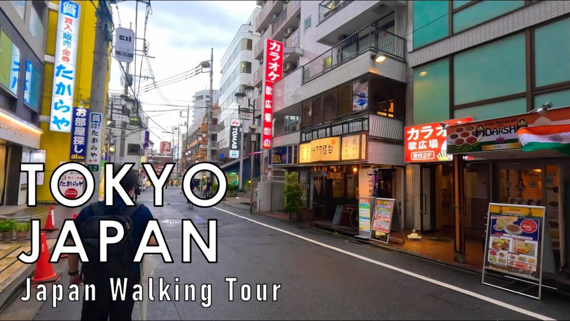 Japan walking tour in Tokyo Kokubunji 4K 60fps