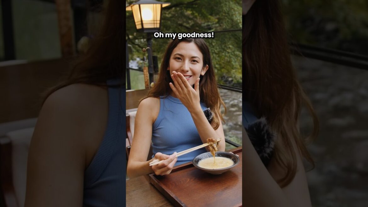 Luxury Dining Experience By The River #japan #japanesecuisine