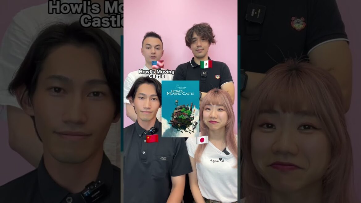 Ghibli titles multi languages! #shorts