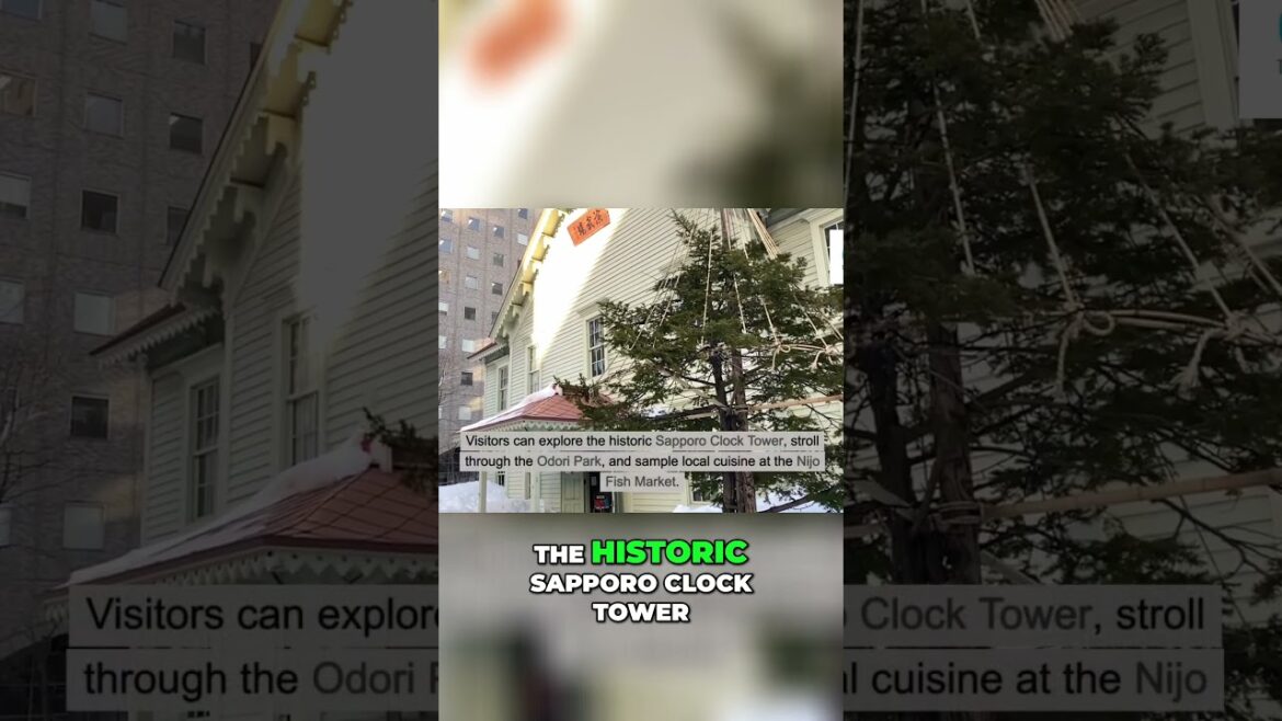 Discover the vibrant city of Sapporo, Japan ✨🗺️ #japantravel #Travel #shorts