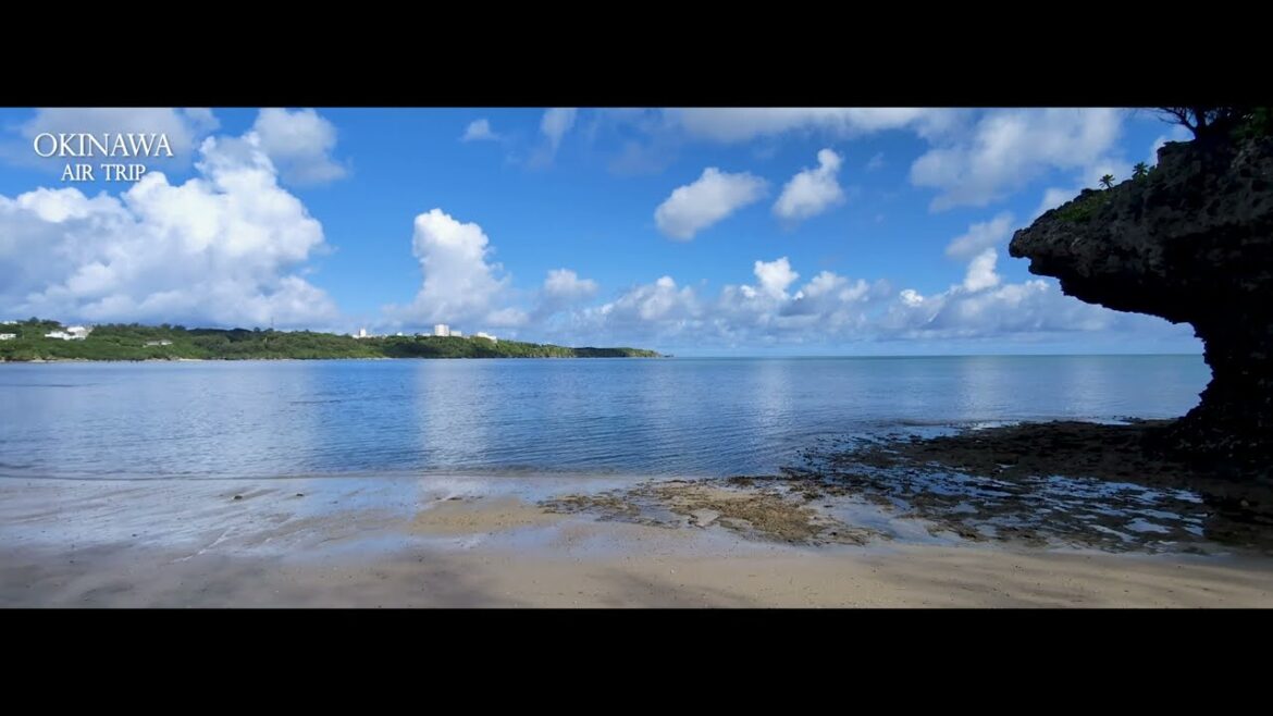 【OKINAWAN NATURAL BEACH 4K 60mins】　新婚さん・御用達の可愛いビーチは何処までも穏やか　宇加地ビーチ＠恩納村