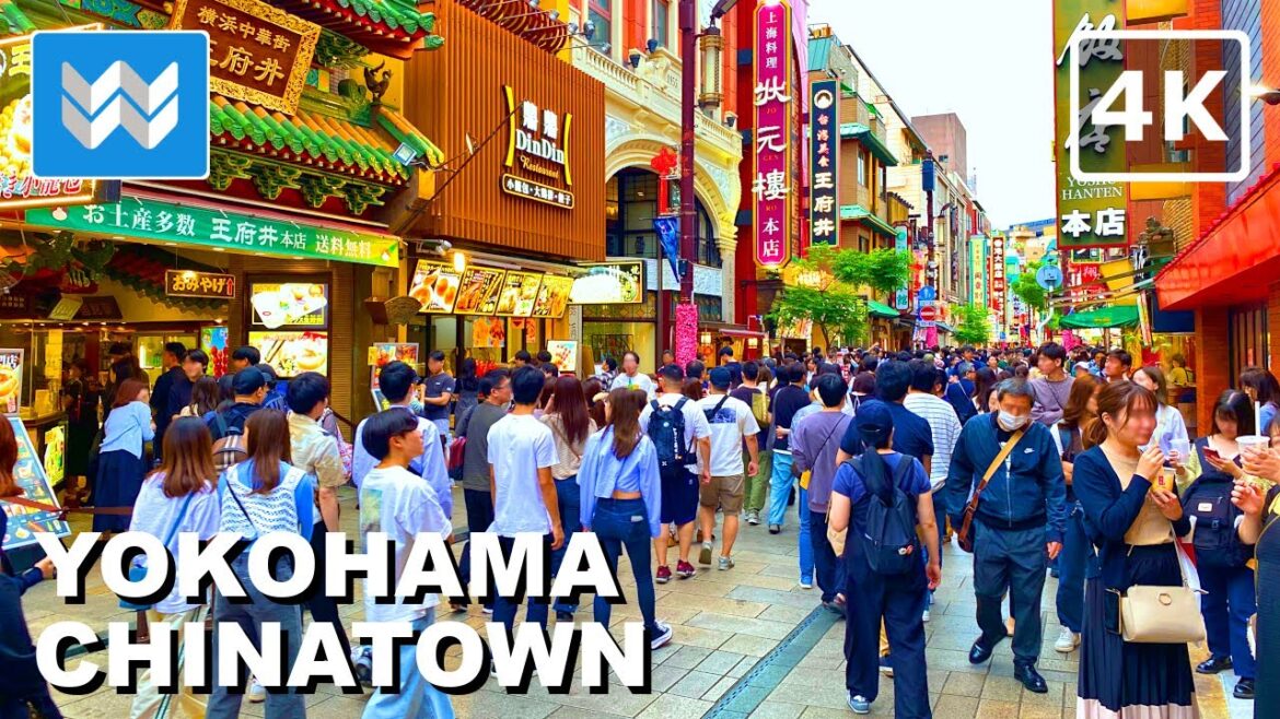 [4K] LARGEST CHINATOWN IN JAPAN 🇯🇵 Yokohama Chinatown 2024 Walking Tour - Street Food Travel Vlog