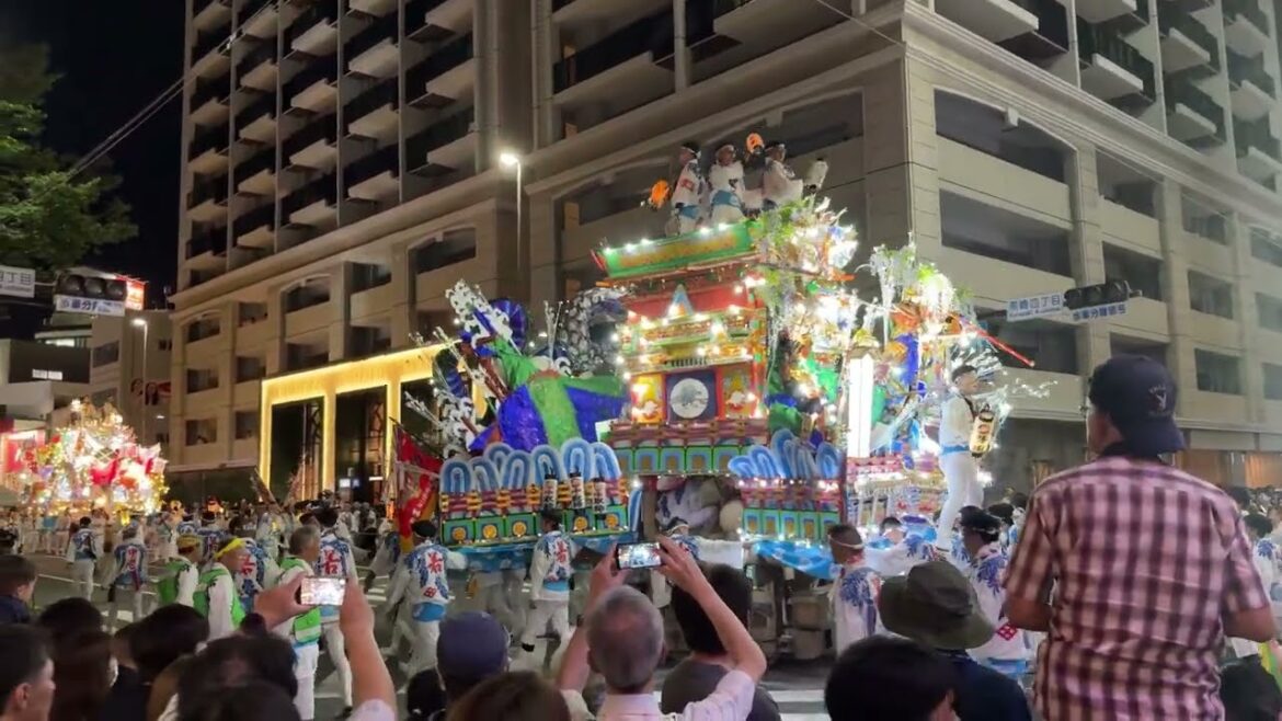 黒崎祇園　2024　前夜祭　Kurosaki Gion, festival, sightseeing tour, Fukuoka, Japan