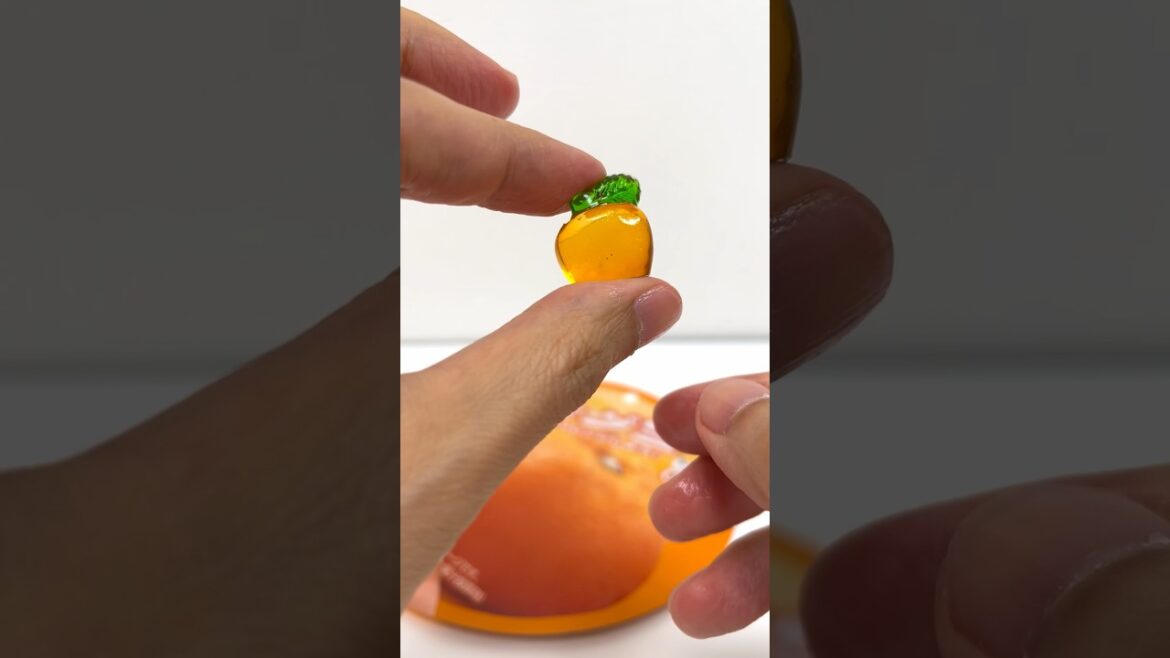 Peeling Gummy Candy Mikan Orange #shorts