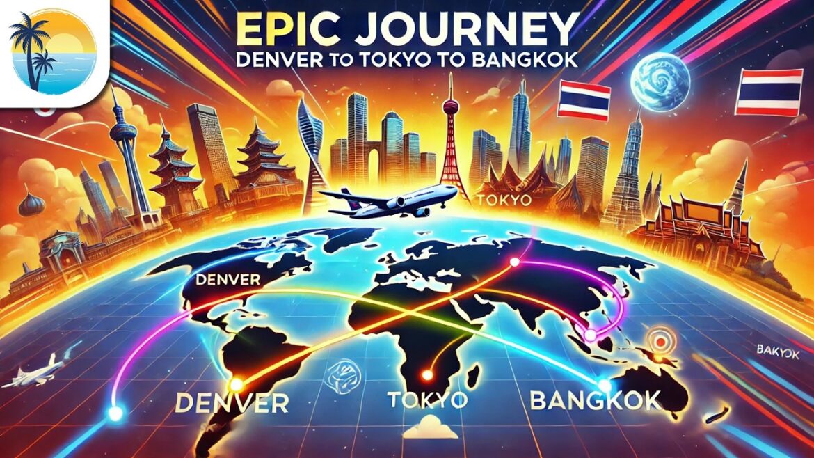Denver to Tokyo to Bangkok (4K) Flight Vlog Denver to Tokyo to Bangkok (4K) Flight Vlog