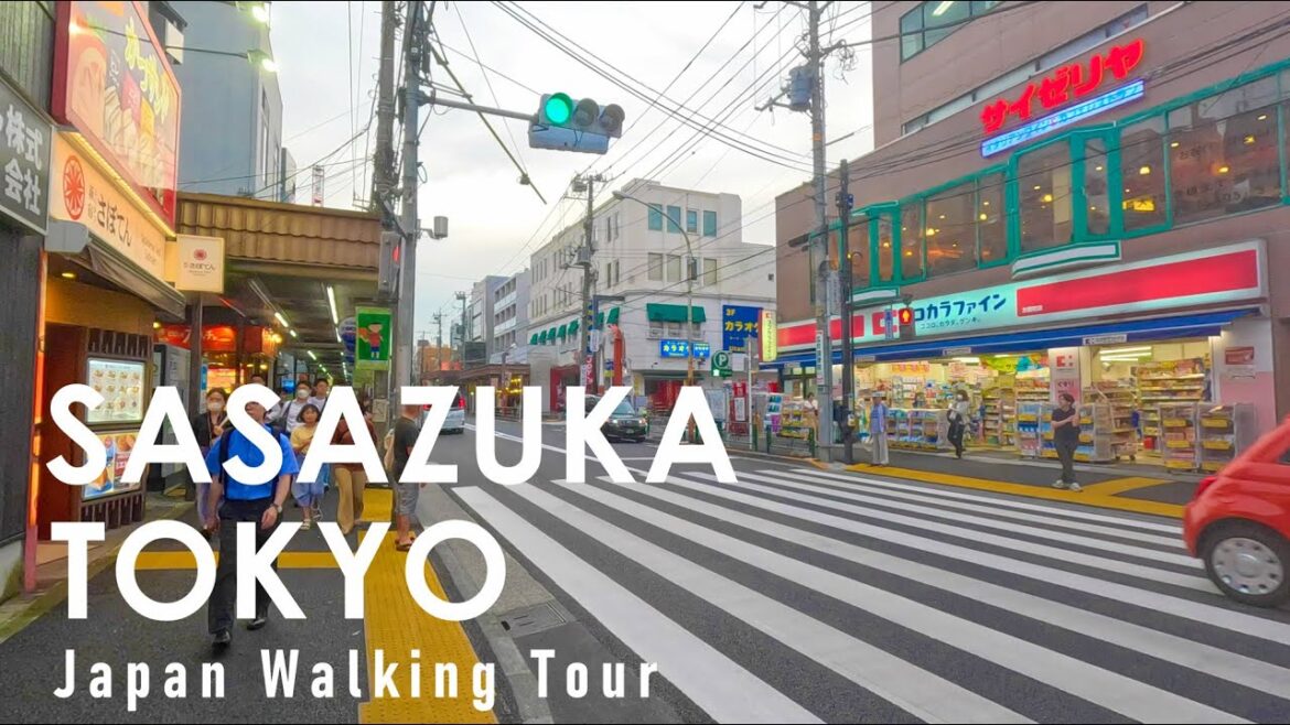 Japan walking tour in Tokyo Sasazuka 4K 60fps