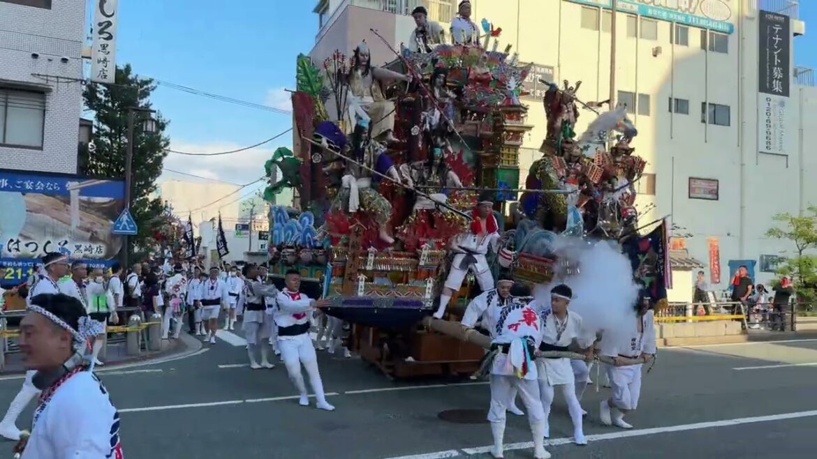 黒崎祇園　前夜祭　前半　2024　Kurosaki Gion Festival, Fukuoka Japan, Sightseeing Tour