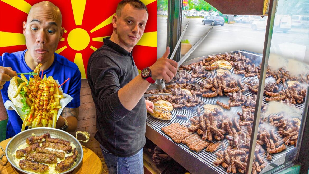 HUGE BALKAN FOOD TOUR in Skopje, North Macedonia – MACEDONIAN Cevapi, Burek & Pljeskavica + Rakija! HUGE BALKAN FOOD TOUR in Skopje, North Macedonia - MACEDONIAN Cevapi, Burek & Pljeskavica + Rakija!