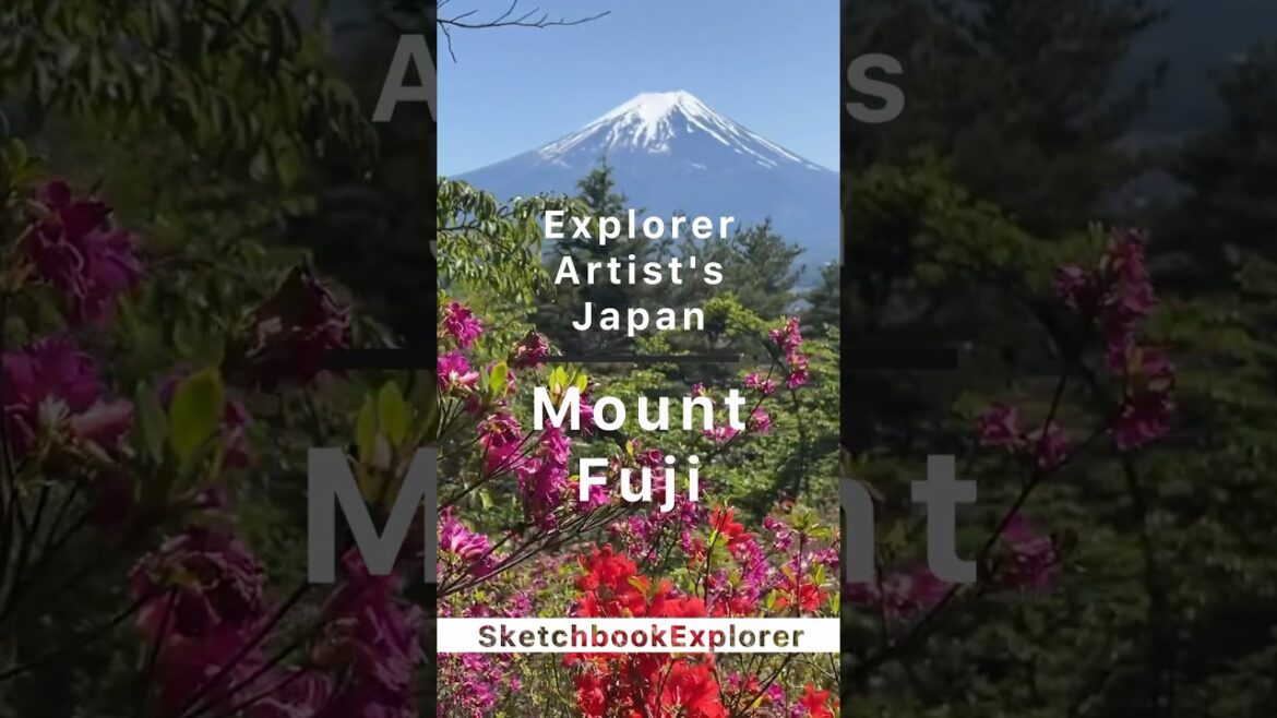 Sketching Mt. Fuji's majestic peak.#mountfuji #japan #japanvlog  #sketch